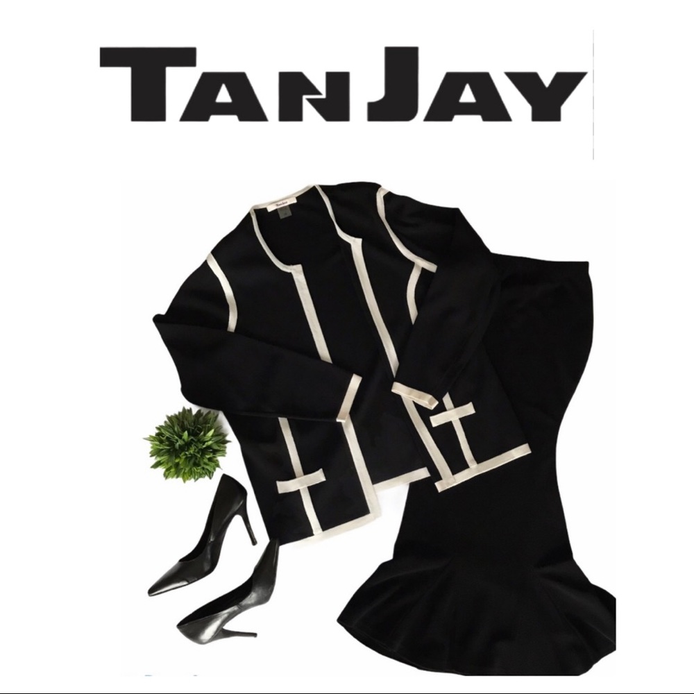 Tan Jay Black and white jacket